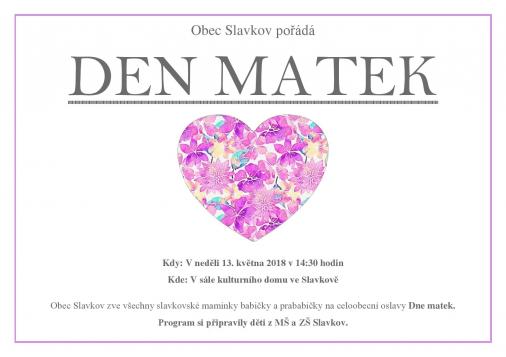 plakát den matek