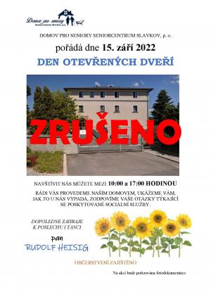 Den otevřených dveří zrušen