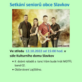 Setkání seniorů obce Slavkov