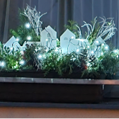 Český zahrádkářský svaz Slavkov připravil vánoční dekorace na okna obecního úřadu a mateřské školky