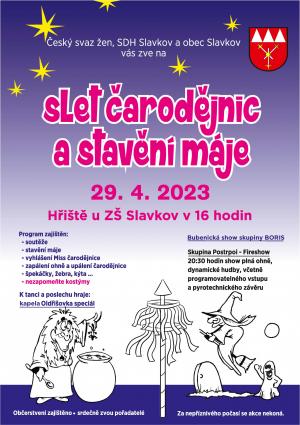 Slet čarodějnic a stavění máje